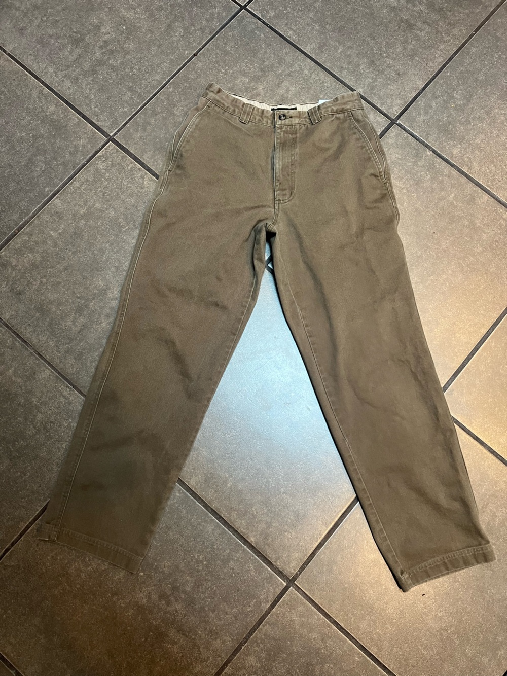 Vintage Timberland Weathergear Olive Green Canvas Pants Mens 32 Straight Leg